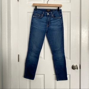 JEN7 by 7 for all mankind Mid Blue Ankle Skinny 0